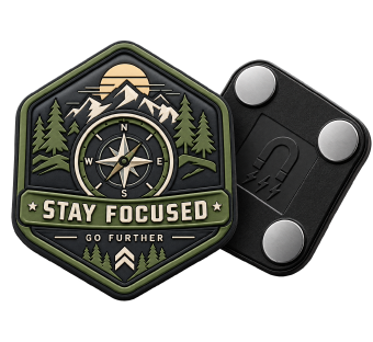 Custom printed PVC patches Canada with detailed full-colour artwork