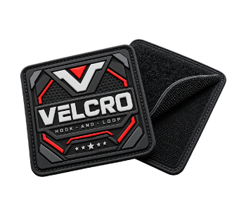 Custom Velcro PVC patches Canada with hook and loop backing